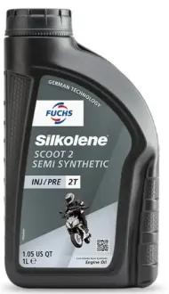 Моторна двотактна напівсинтетична олива Silkolene Scoot 2, 1л FUCHS 600985875