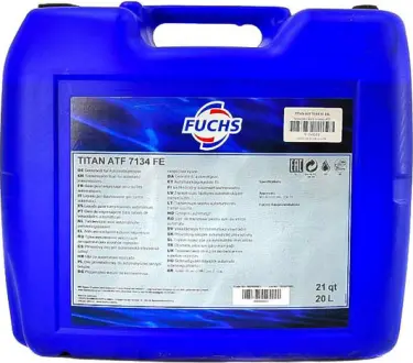 Трансмиссионное масло Titan ATF 7134 FE 20 л FUCHS 600990503