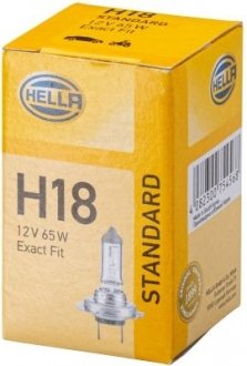 H18 12V 65W Лампа розжарювання (цоколь PY26d-1) STANDARD HELLA 8GH 217 337-101