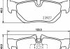 BMW гальмівні колодки задн. 3 E90 04-, X1/3 09- PAGID HELLA 8DB 355 031-781 (фото 1)