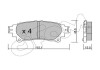 TOYOTA Колодки гальмівні задн. Lexus IS 13-,RX 09-,Prius 12- CIFAM 822-939-0 (фото 1)