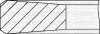 Комплект поршневих кілець (80,50/+0,50) (3,0/1,75/3,0) BMW 318/325/525/725 2.5 92-. OPEL Omega B 2.5TD YENMAK 91-09613-050 (фото 3)