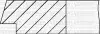 OPEL Комплект поршневих кілець (76,00/ +1,00) (1,5/1,5/4,0) Kadett D/E, Ascona, 1.3 (C 1,3 N, 1,3 S) YENMAK 91-09801-100 (фото 3)