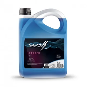 Готовий антифриз Coolant G11 синий G11 5 л WOLF 1052659