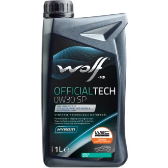 Моторна олива Officialtech SP 0W-30 синтетична 1 л WOLF 1049042