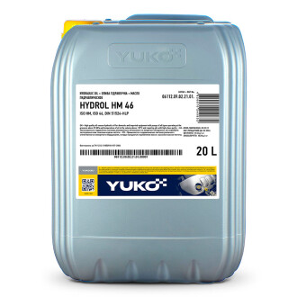 20л HYDROL HM (HLP) 46 Масло гидравлическое. ISO НМ, ISO 46, DIN HLP 46 YUKO 21338