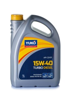 Олива моторна TURBO DIESEL 15W-40, API CD/SF (каністра 5л)(4шт уп) YUKO 4820070240603