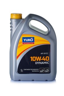 Олива моторна напівсинт. DYNAMIC 10W-40 API SG/CD (каністра 5л) (4шт уп) YUKO 4820070242089