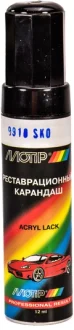 Реставрационный карандаш металлик SKO Чёрный Skoda MOTIP 9910