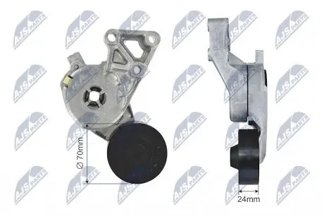 НАТЯЖНИК РЕМЕНЯ ПОТІЧНОВОГО | AUDI A3 96-12, TT 98-06,SEAT ALHAMBRA 96-10, ALTEA 04->,AROSA 00-04, IBIZA/ CORDOBA 99->,LEON 99-12, TOLEDO II/III 98-09,SKODA FABIA 99-08, OCTAVIA I/II 96->,VW BORA/GOLF IV/V/VI 98->,LUPO 99->,PASSAT 05->,POLO 99->,SHAR NTY RNK-AU-020