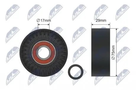 РОЛИК РУЧЕЙКОВОГО РЕМЕНЯ | VW CRAFTER 30-35, CRAFTER 30-50 2.5D 04.06-05.13 NTY RNK-VW-019