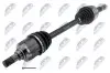 ПІВВІСЬ | MITSUBISHI ASX 1.8,2.0 4WD 10-, OUTLANDER II 2.0,2.4 4WD 06-, CITROEN C-CROSSER 2.4 08-, PEUGEOT 4007 2.4 07- /ПЕРЕД,ЛІВ,ATM CVT/ NTY NPW-MS-073 (фото 1)