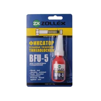 Фіксатор різьбових зєднань (синій) 10г BFU-5 15023 ZOLLEX 2885424