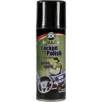 Поліроль для салону Cockpit Polish зелене яблуко 450 мл ZOLLEX 2849524