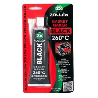 Герметик прокл. (чорний) BLACK-85g. Преміум 15009/9-(BL) (12шт уп) ZOLLEX 2854224