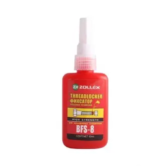 Фіксатор різьби (червоний) 50г BFS-8 15024 (144шт./уп.) ZOLLEX 2956653