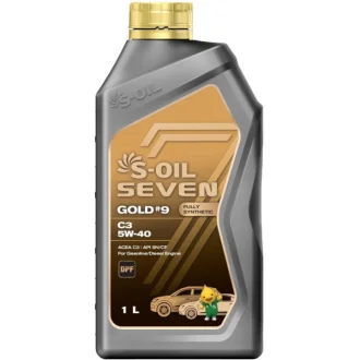 Моторное масло Seven Gold #9 C3 5W-40 синтетическое 1 л S-OIL SNG5401