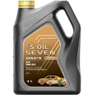 Моторна олива Seven Gold #9 C3 5W-30 синтетична 4 л S-OIL SNG5304