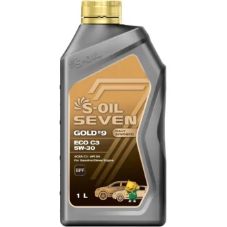 Моторное масло Seven Gold #9 ECO C3 5W-30 синтетическое 1 л S-OIL SGRVC5301