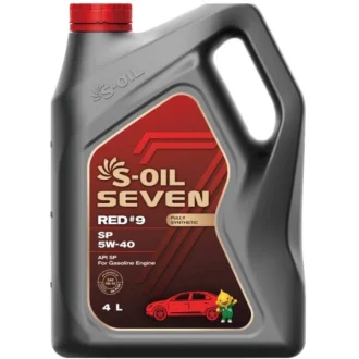 Моторное масло Seven Red #9 SP 5W-40 синтетическое 4 л S-OIL SRSP5404