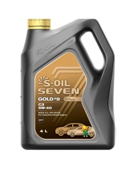 Моторное масло SEVEN GOLD #9 C3 5W-40 синтетическое 4 л S-OIL SNG5404