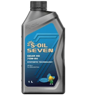 Трансмиссионное масло Seven Gear HD 75W-90 синтетическое 1 л S-OIL SGHD75901