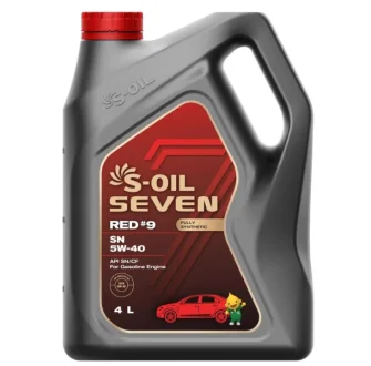 Моторное масло Seven Red #9 SN 5W-40 синтетическое 4 л S-OIL SNR5404