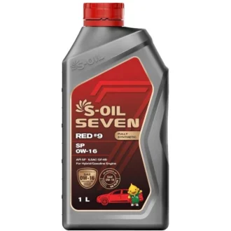Моторное масло Seven Red #9 SP 0W-16 синтетическое 1 л S-OIL SRSP0161