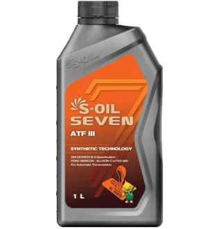 Трансмиссионное масло Seven ATF III синтетическое 1 л S-OIL SDATFIII1