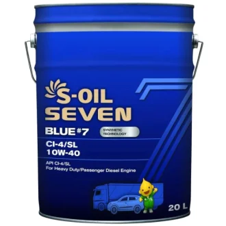 Моторное масло Seven Blue #7 CI-4/SL 10W-40 синтетическое 20 л S-OIL SBCI104020