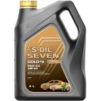 Моторна олива Seven Gold #9 PAO C3 5W-30 синтетична 4 л S-OIL SGPAO5304