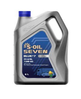 Моторное масло SEVEN BLUE#7 CI-4/SL 10-W40 синтетическое 5 л S-OIL SBCI10405