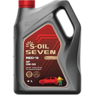 Моторное масло Seven Red #9 SP 5W-30 синтетическое 4 л S-OIL SRSP5304