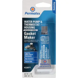 Формирователь прокладок Water Pump & Thermostat RTV Silicone серый 14 г PERMATEX 22071