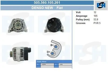 PSH 505560105261