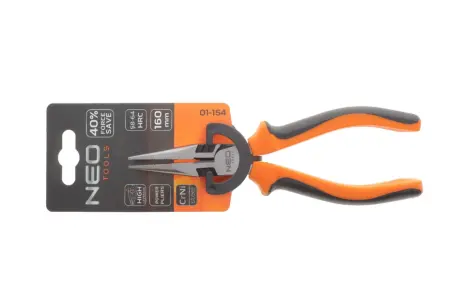 Плоскогубці з подовженими губками 6" 40% FS L-160 мм 01-154 NEO TOOLS 01154