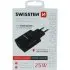 Адаптер в розетку Fast Change 25W USB-C (чорний) SWISSTEN DO SWS22060400 (фото 1)