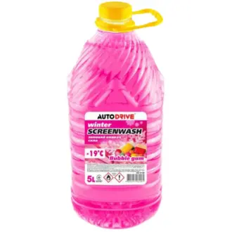 Омыватель стекла Screenwash зимний -19 °С bubble gum 5 л AUTO DRIVE AD0138