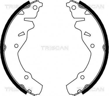 Комплект гальмівних колодок TRISCAN 810080002