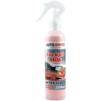 Полироль для салона Professional Cockpit Milk клубника 250 мл AUTO DRIVE AD0021