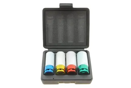 Набір ударних головок 1/2" для шиномонтажу 17-19-21-22 mm JBM 52338