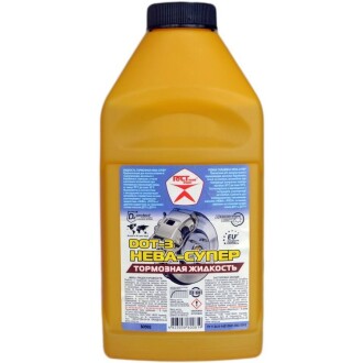 Гальмівна рідина Нева-Супер Гостовский продукт кан. п/е 0,5 л./0,38 кг (27 шт уп) ВАМП 4599