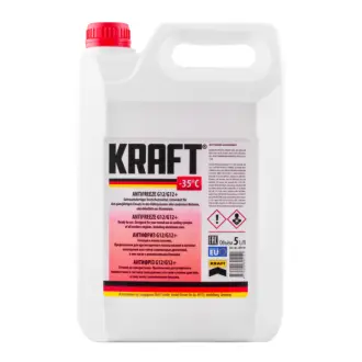 Антифриз G12 Red G12/G12+ -35 (5l) (червоний) KRAFT KF110