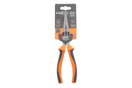 Плоскогубці з подовженими губками 8" 40% FS L-200 мм 01-155 NEO TOOLS 01155