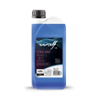 Готовый антифриз Coolant Asian LL P-OAT синий 1 л WOLF 1052693
