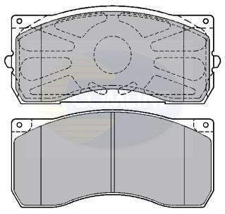 - Гальмівні колодки до дисків COMLINE CBP9075K (фото 1)