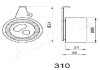 Ролик модуля натягувача ременя ASHIKA 45-03-310 (фото 1)