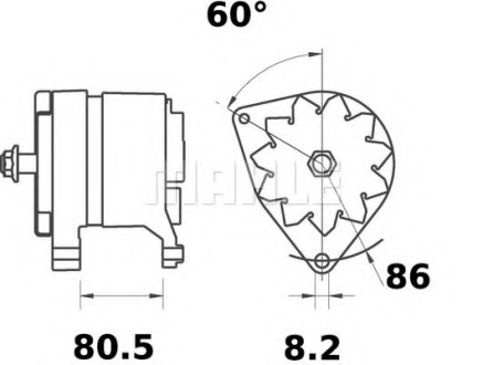 Генератор Mahle Original MAHLE\KNECHT MG 212