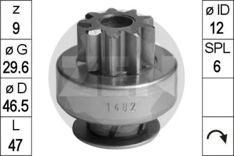 Фото запчасти Бендикс стартера ERA 225634 Бендикс стартера ERA 225634