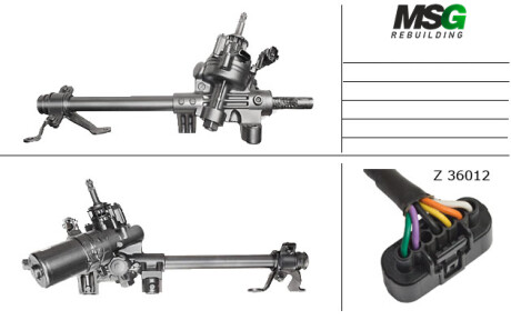 Рульова рейка з ЕПК Opel Agila B 08-14, Suzuki Splash 08-15, Suzuki Swift 04-10 Rebuilding MSG SZ403.NLF0.R